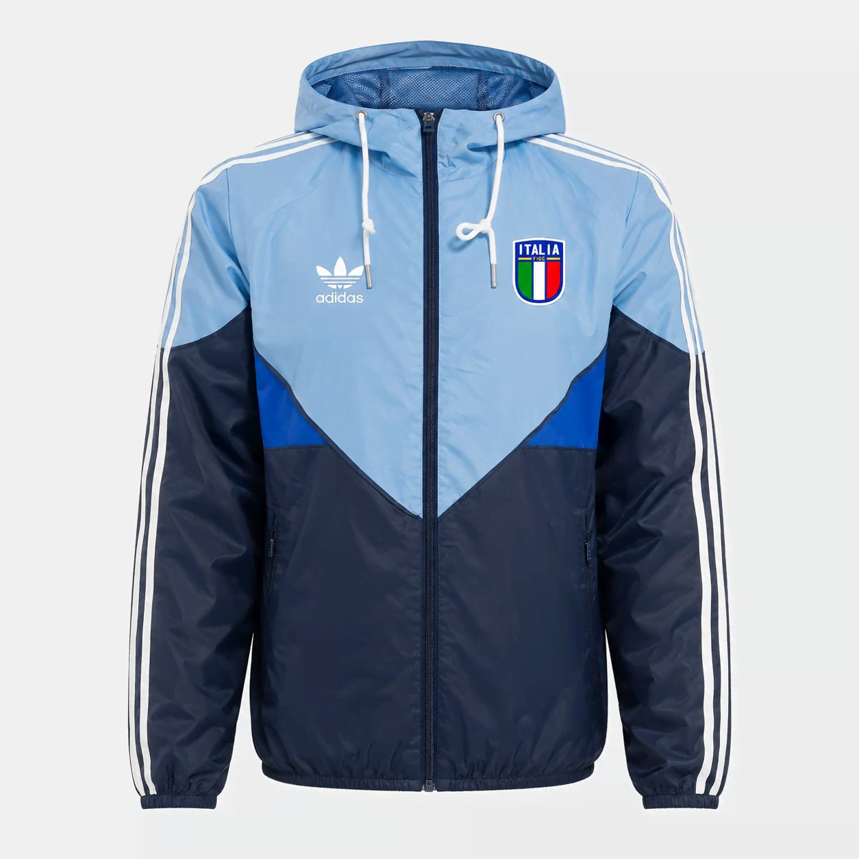 Italy 2026 Windbreaker Jacket - Light blue/Dark blue