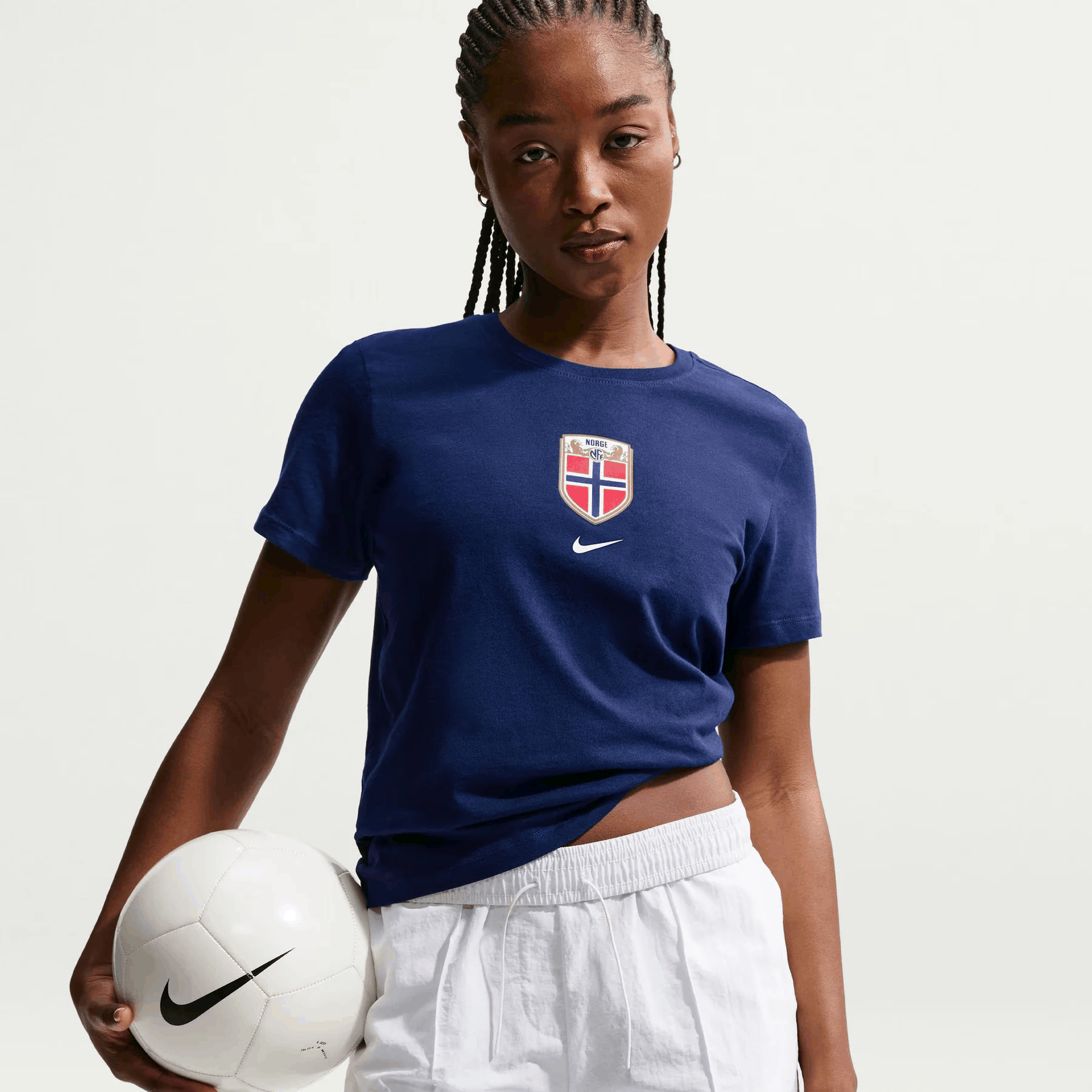 Norway 2026 Women's Crest T-Shirt - Blue S-2XL