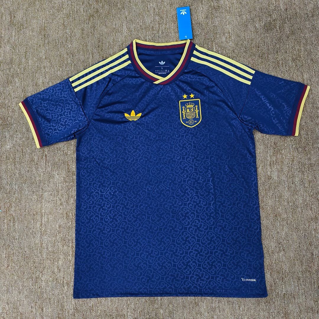 2627 Spain Second Away Dark Blue Jersey (2-star) S～4XL