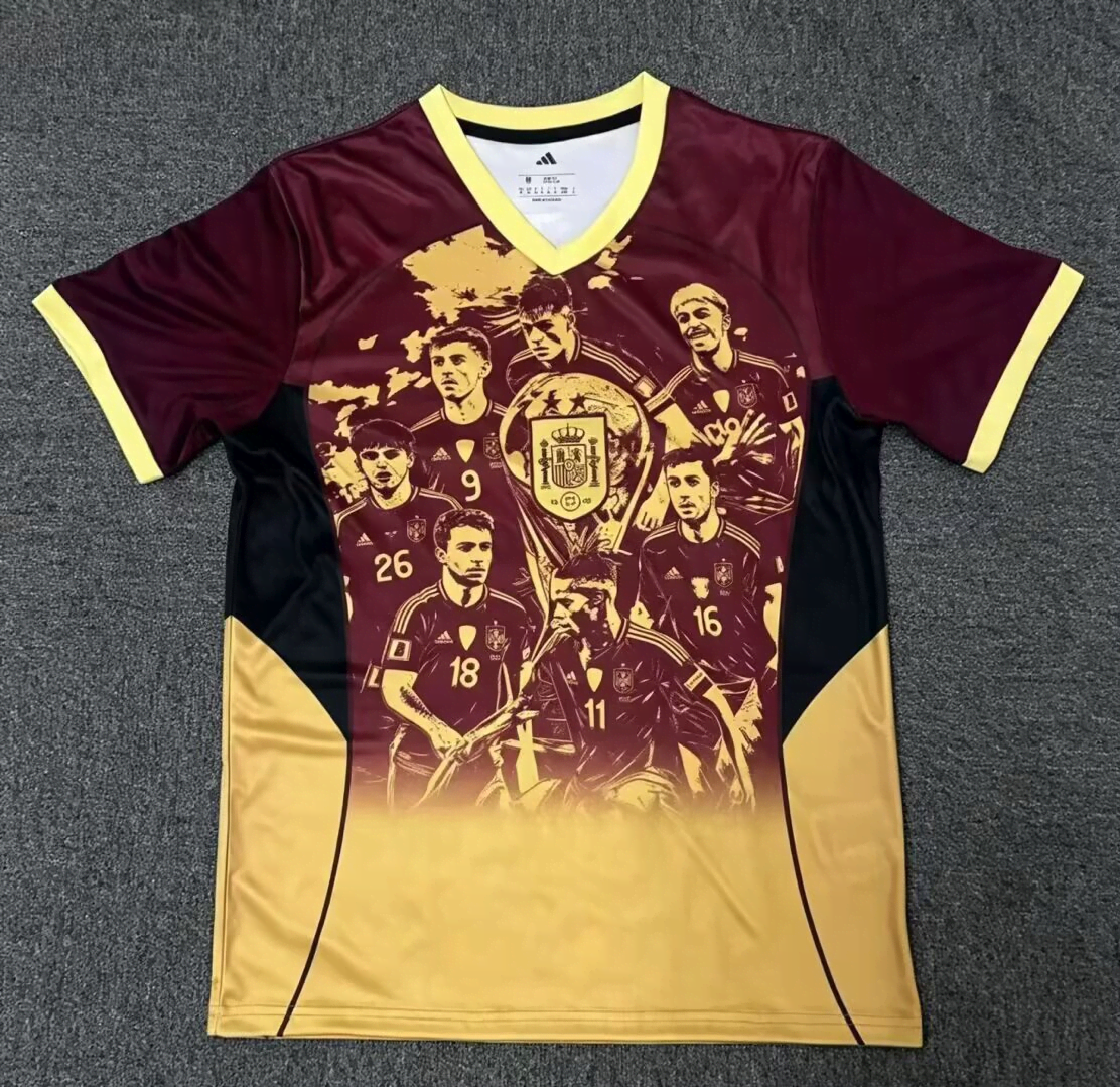 2627 Spanish Champions Commemorative Edition Jersey S-4XL